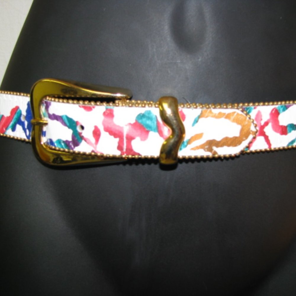 Womens ELITE Accessories Fresno CA white Belt Smal